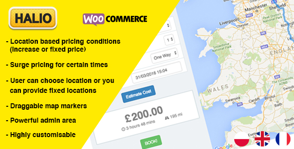 Halio v2.0. – WooCommerce Taxi Booking Plugin updated